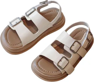 Children's Sandals Summer Boys Beach Shoes Soft Bottom Girls Baby Rome Shoes Trend Three Ring Girl Girls Size 2 Sandals