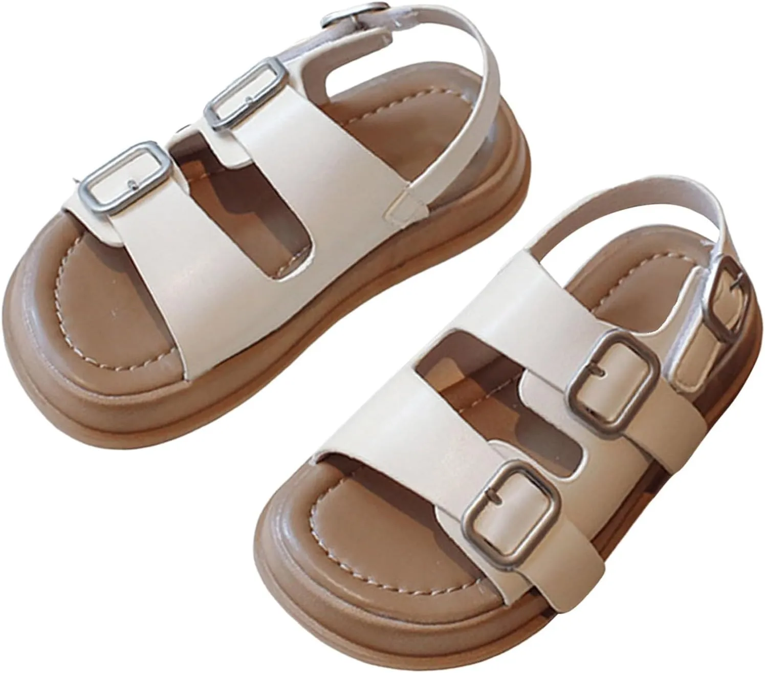 Children's Sandals Summer Boys Beach Shoes Soft Bottom Girls Baby Rome Shoes Trend Three Ring Girl Girls Size 2 Sandals