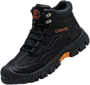 Composite Toe Safety Boots - High Top, Breathable & Indestructible , Wide Width & Soft Comfort, Anti-Smashing & Puncture-Resistant, Slip-Resistant Non-Skid for Construction & Warehouse Work Shoes
