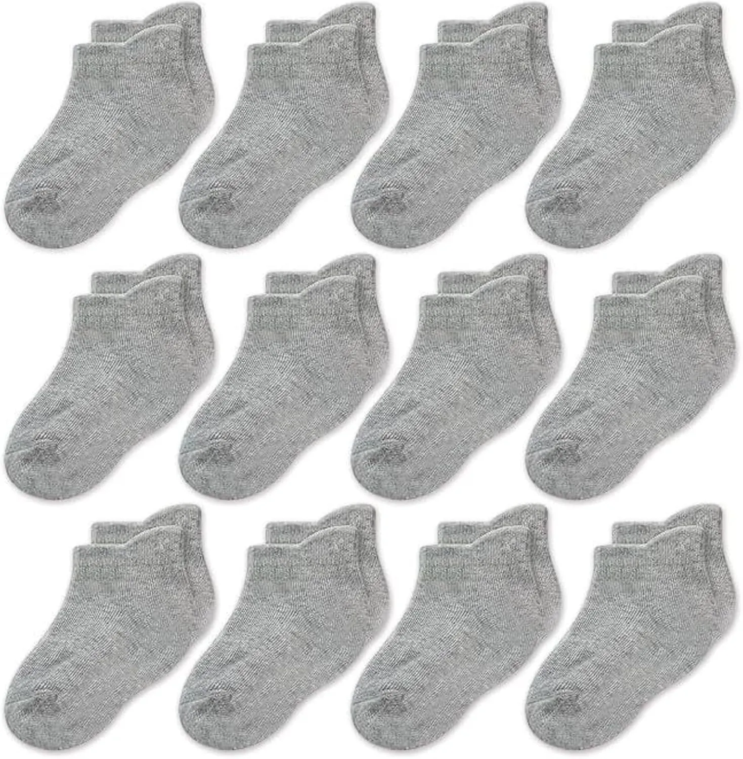 CozyWay Baby & Toddler Socks Ankle Comfy Cotton Socks For Girls and Boys No Show Infant - 12 Pack