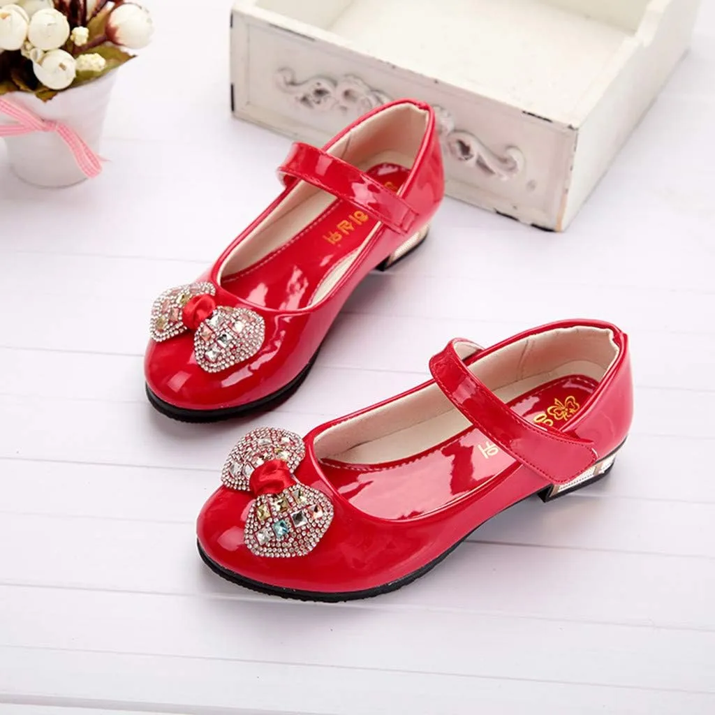 Dress Shoes Mary Jane Shoes for Girls Low Heel Dress Shoes Party Wedding Flats for Little/Big Girls Shoes