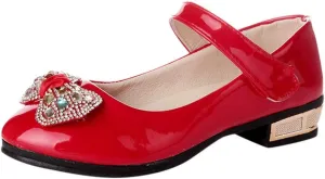 Dress Shoes Mary Jane Shoes for Girls Low Heel Dress Shoes Party Wedding Flats for Little/Big Girls Shoes