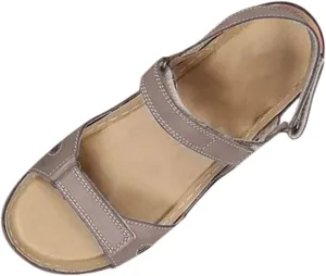 Eduavar Summer Sandals for Women, Sandals Women Comfortable Low Wedge Sandals Ankle Strap Sandals Peep Toe Shoes