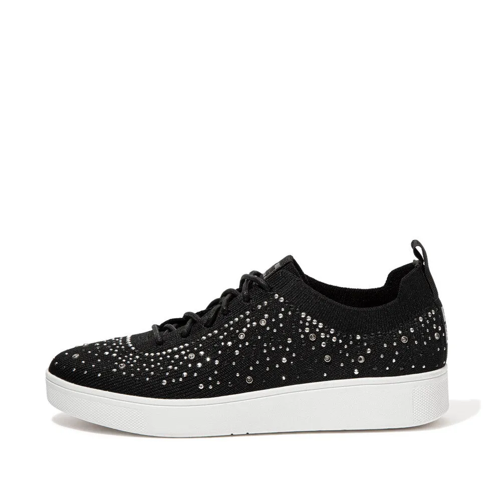 FitFlop RALLY OMBRE Crystal Knit Trainers