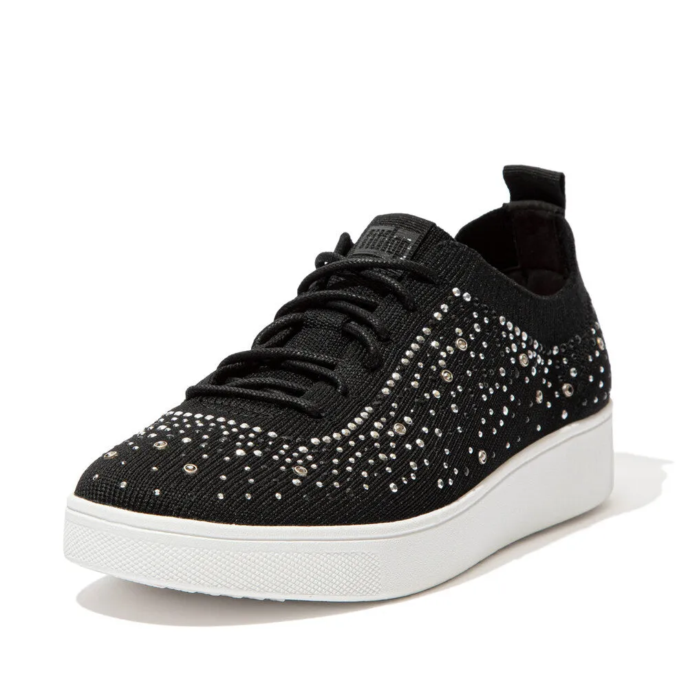 FitFlop RALLY OMBRE Crystal Knit Trainers