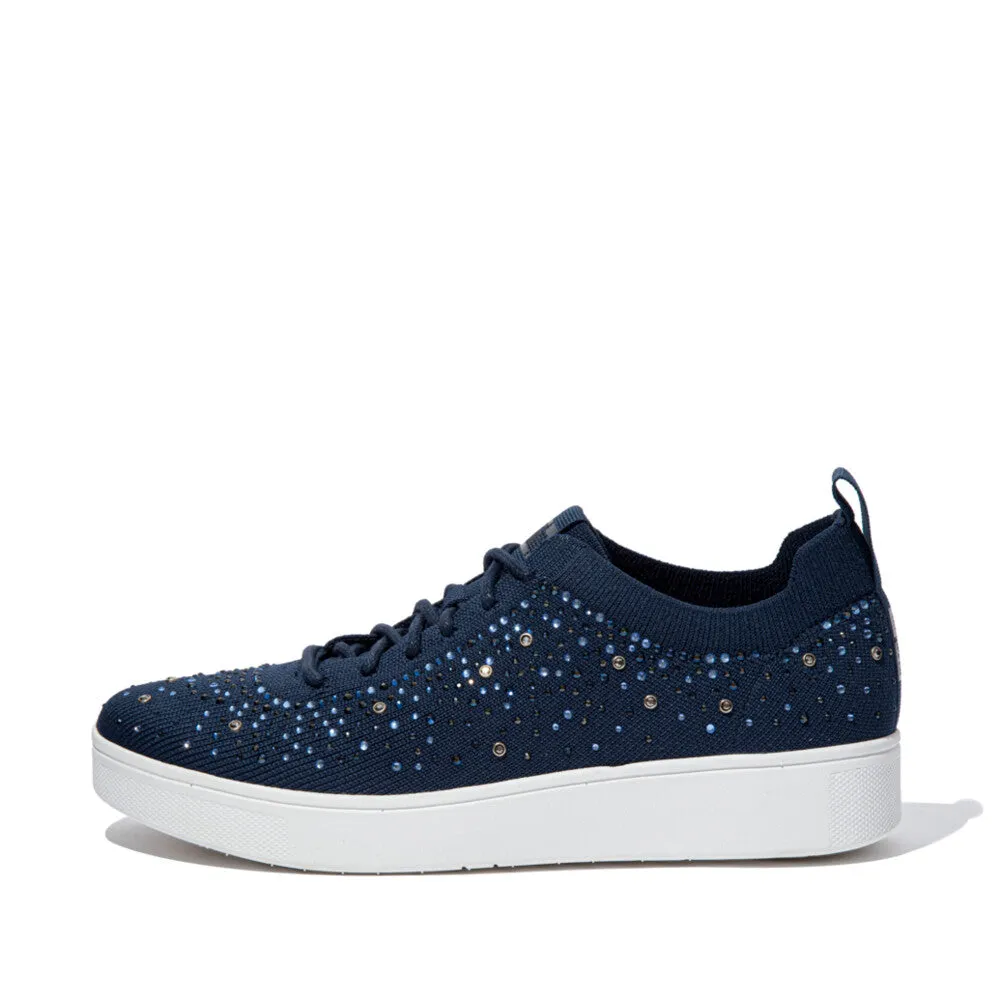 FitFlop RALLY OMBRE Crystal Knit Trainers