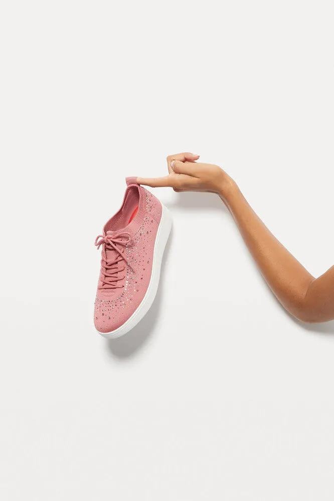 FitFlop RALLY OMBRE Crystal Knit Trainers