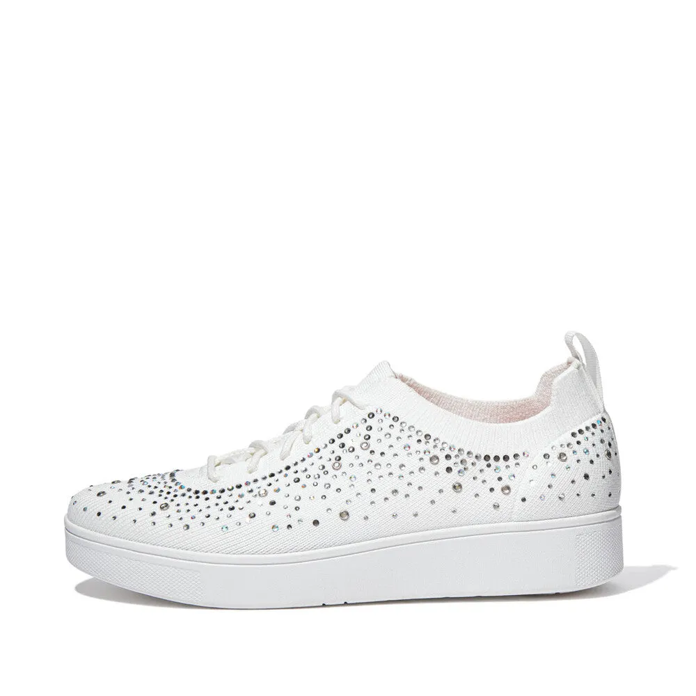 FitFlop RALLY OMBRE Crystal Knit Trainers