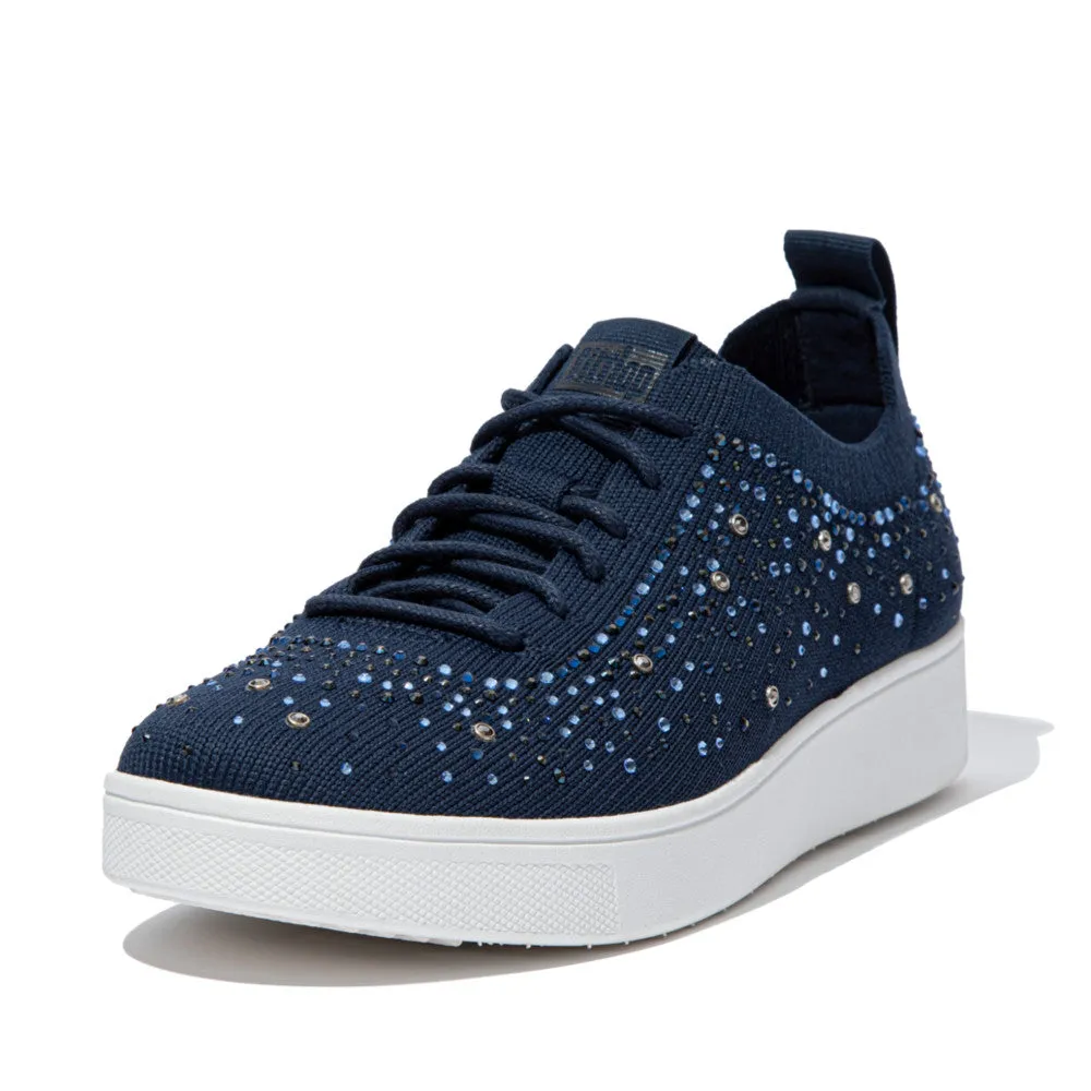 FitFlop RALLY OMBRE Crystal Knit Trainers
