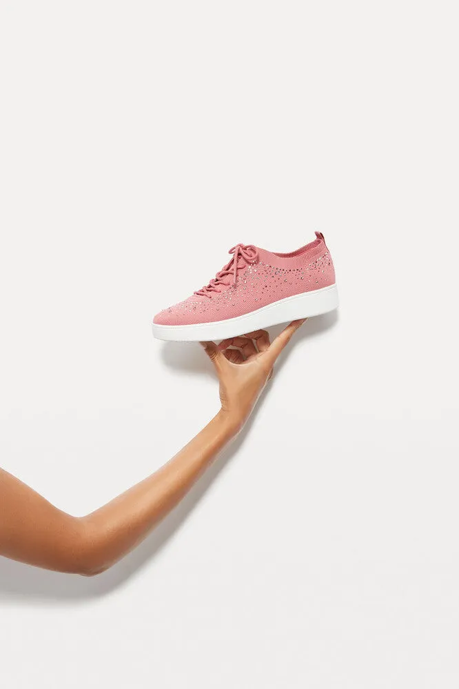 FitFlop RALLY OMBRE Crystal Knit Trainers