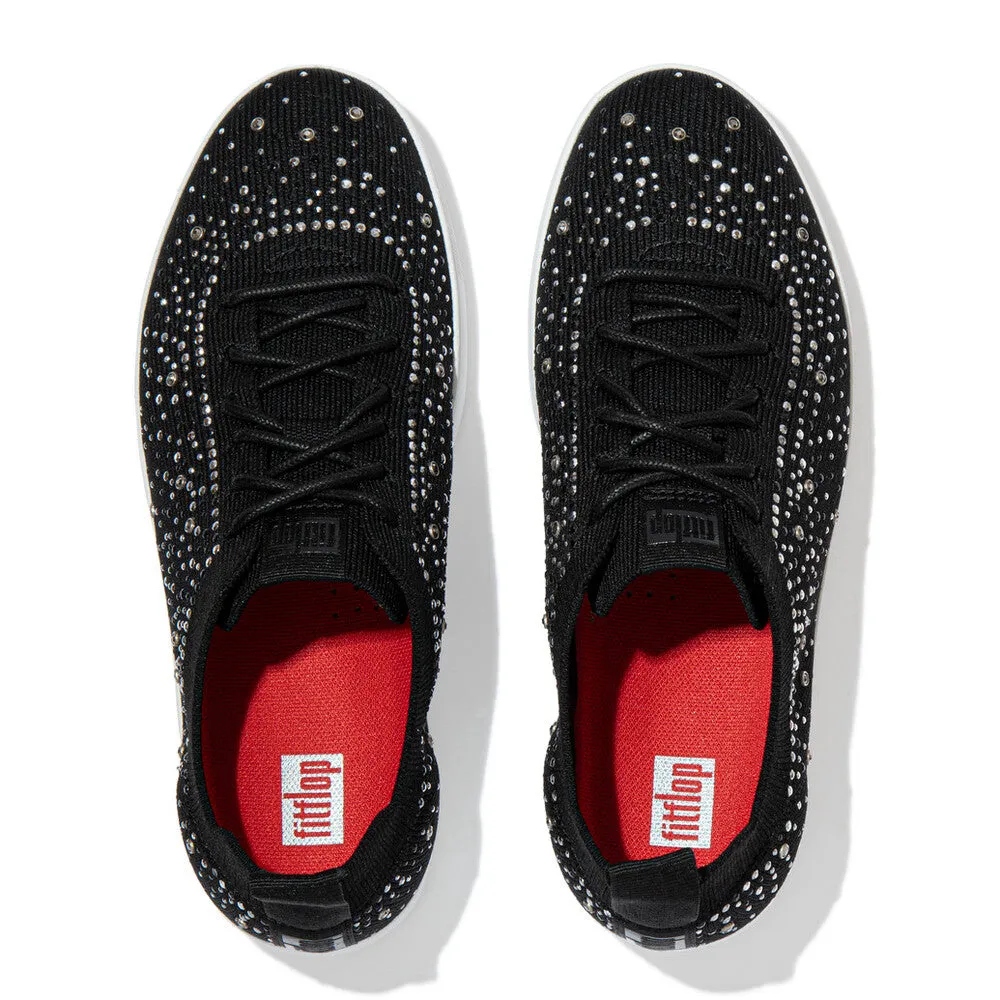 FitFlop RALLY OMBRE Crystal Knit Trainers