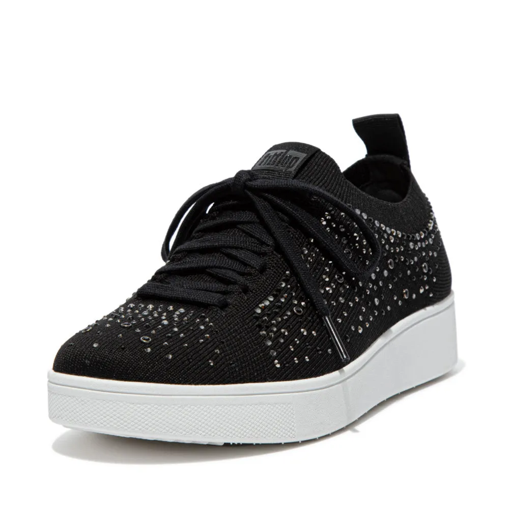 FitFlop RALLY OMBRE Crystal Knit Trainers