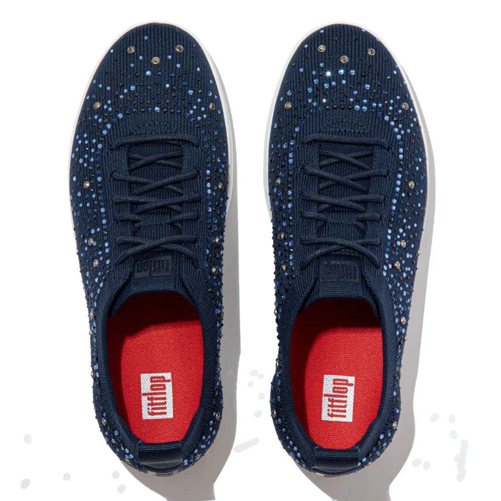 FitFlop RALLY OMBRE Crystal Knit Trainers