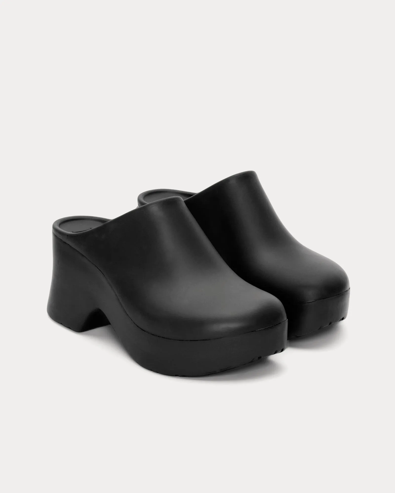 Foam Light Foam Rubber Black Clogs