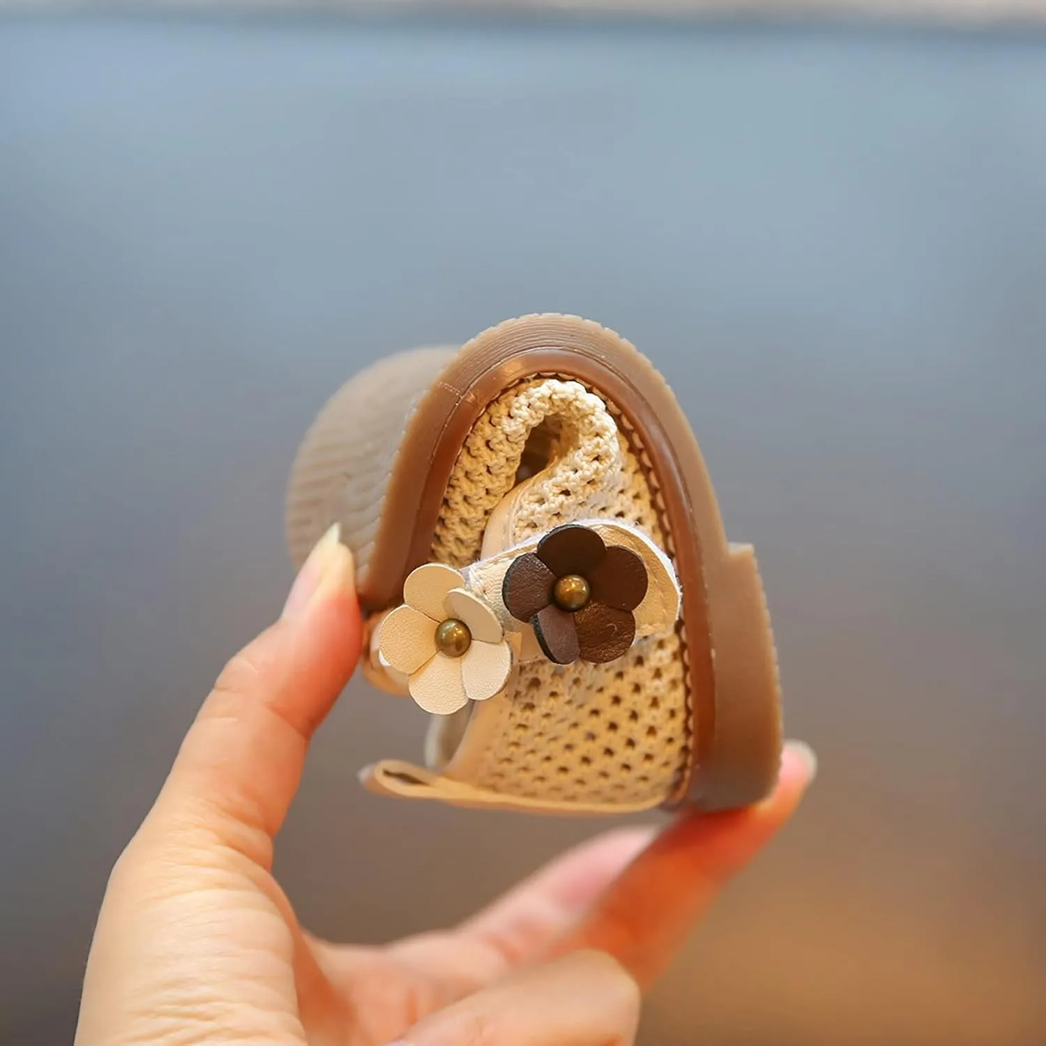 Infant Knitted Mary Jane Softy Dress Shoes Girls Lightweight School Uniform Party Flower Dress Flats Shoes