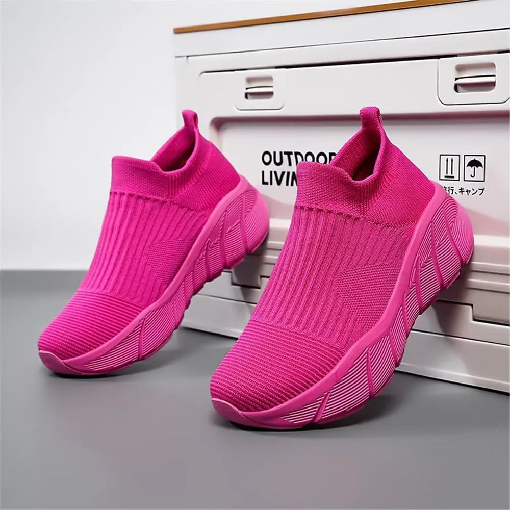 Jakcuz Women's Slip on Walking Shoes Non-Slip Comfortable 6cm Thick Sole Cushioning Fashion Sneakers Loafers Plus Size