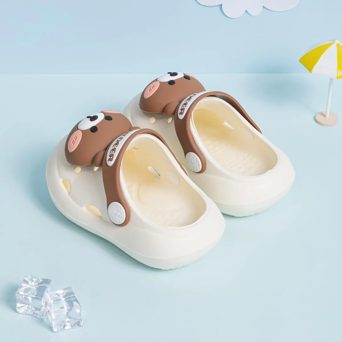 Kannior Toddler Kids Boys Girls EVA Garden Clogs Summer Outdoor Slip On Shoes Cute Animal Water Sandals Children Lightweight Slipper Beach Pool Play Shoes (Baby/Toddler Kids)
