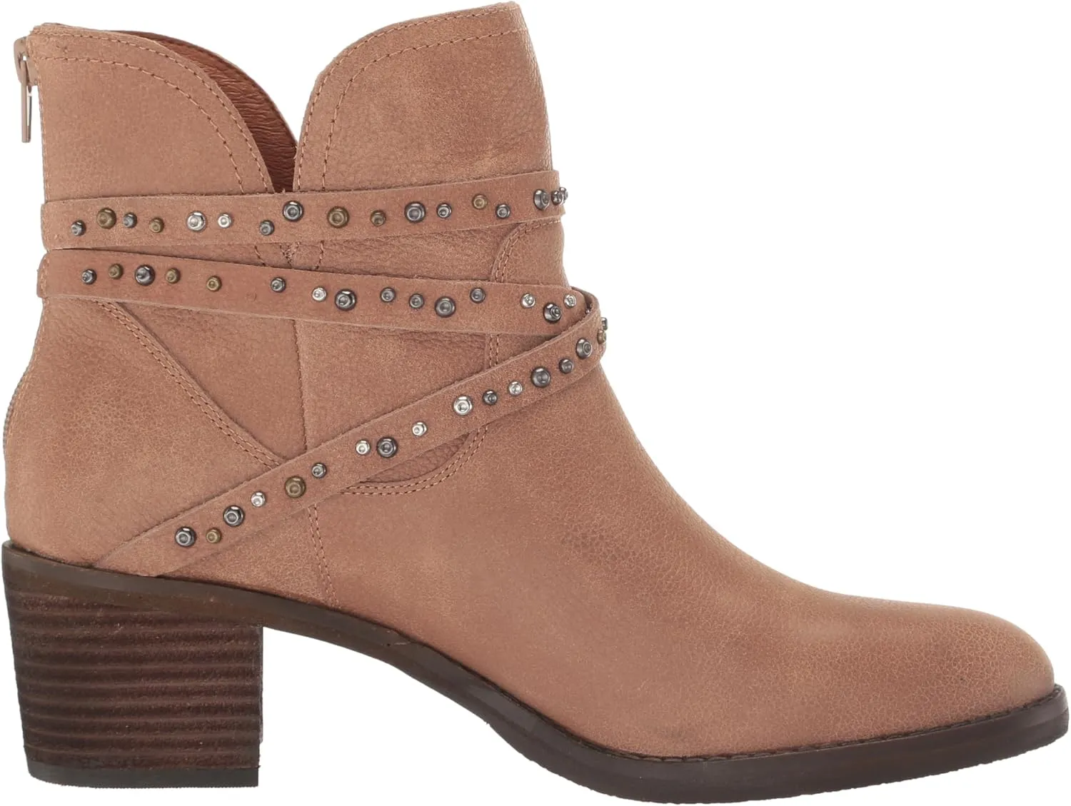Lucky Brand Women's Callam Studded Strap Bootie Ankle Boot