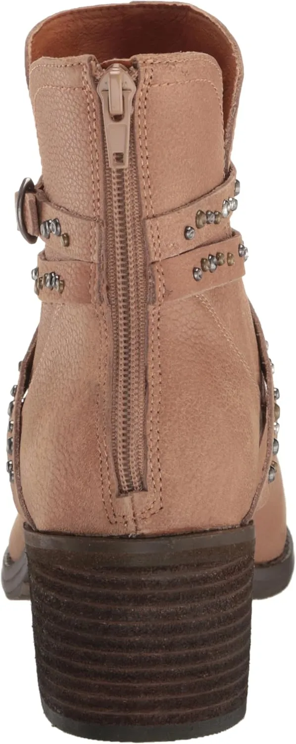 Lucky Brand Women's Callam Studded Strap Bootie Ankle Boot