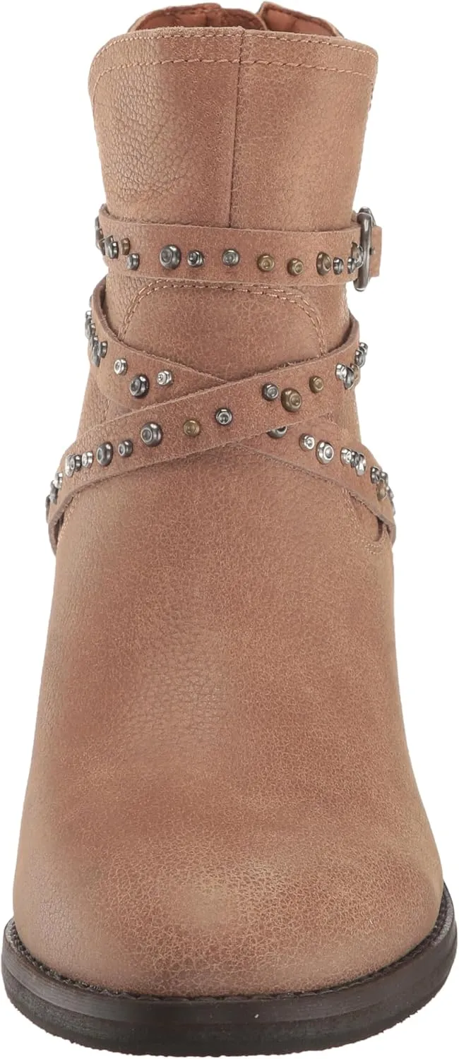 Lucky Brand Women's Callam Studded Strap Bootie Ankle Boot