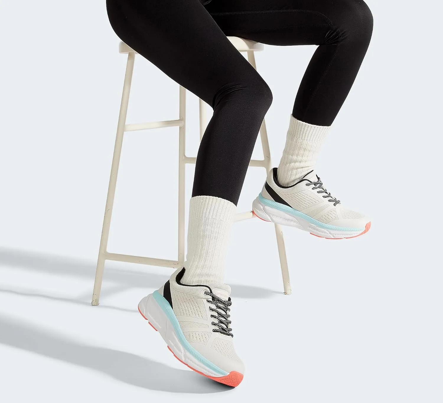 LUCKY STEP Women Walking Running Shoes Comfortable Hiking Shoes Breathable Non Slip Chunky Tennis Cross Training Workout Athletic Gym Sneakers