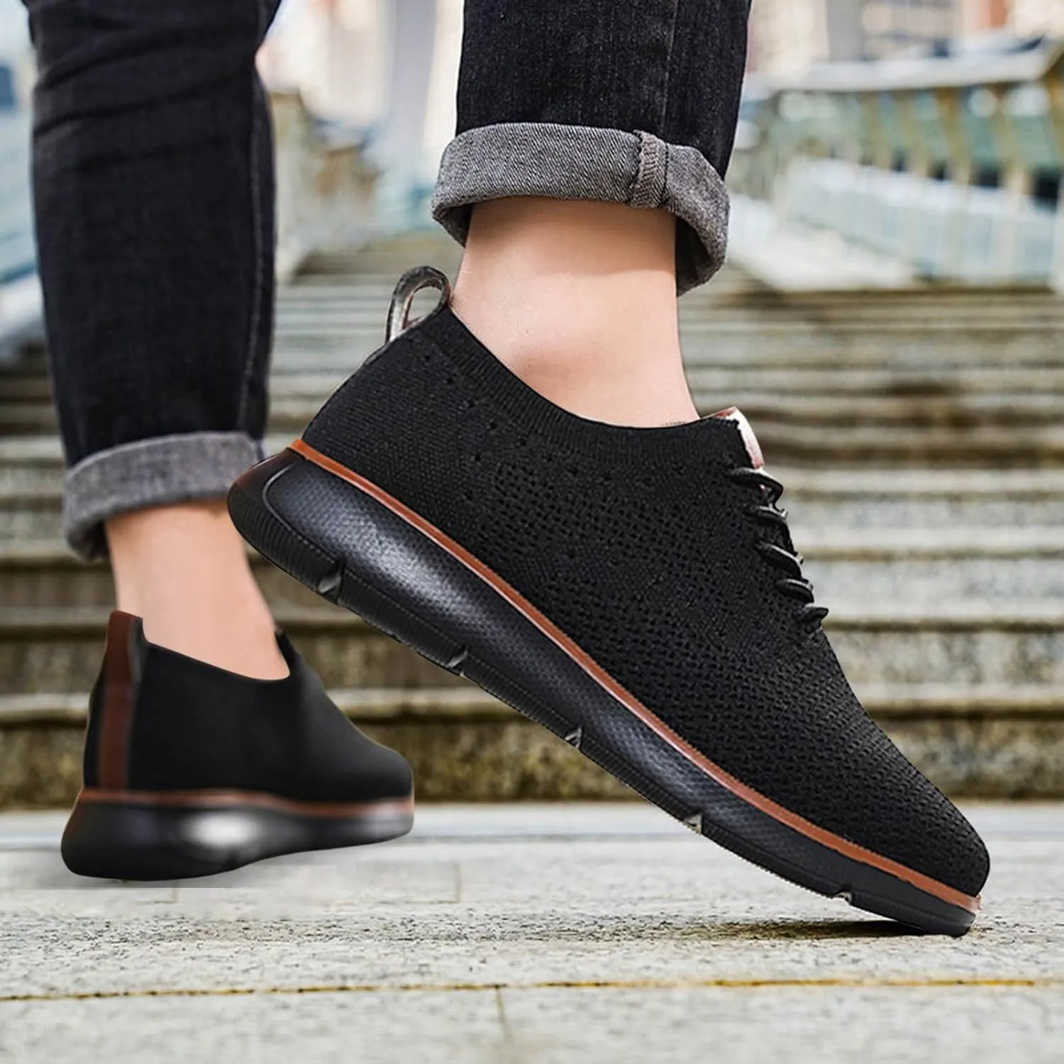 Men Tennis Shoes Men's Non Slip Running Shoes Light Breathable Casual Walking Shoes Sneakers Workout Sports Shoes