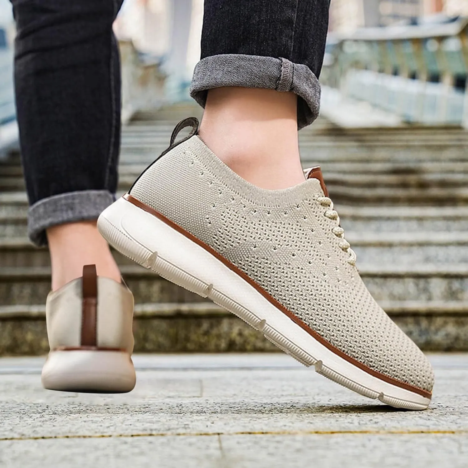 Men Tennis Shoes Men's Non Slip Running Shoes Light Breathable Casual Walking Shoes Sneakers Workout Sports Shoes