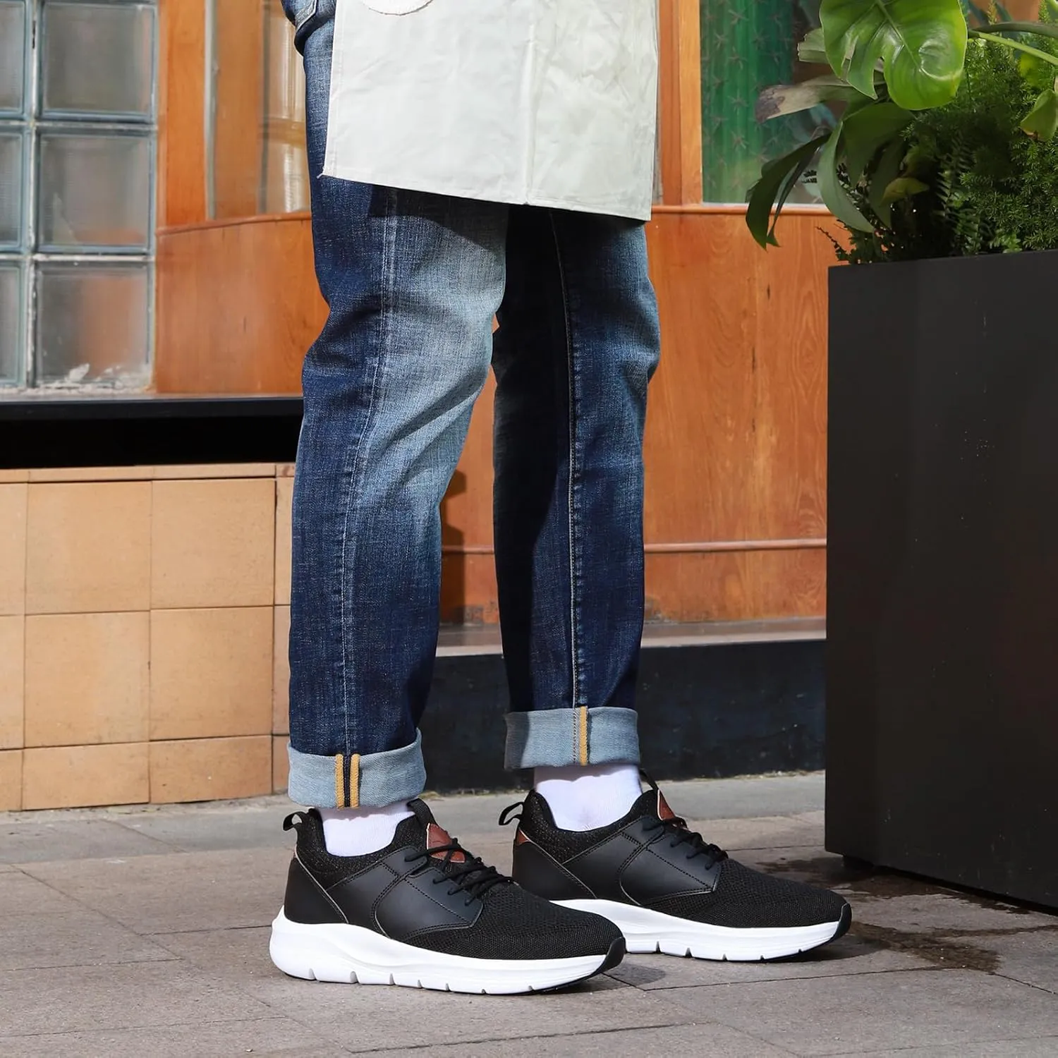 Mens Non Slip Work Shoes Water Resistant Walking Sneakers Food Service Chef Kitchen