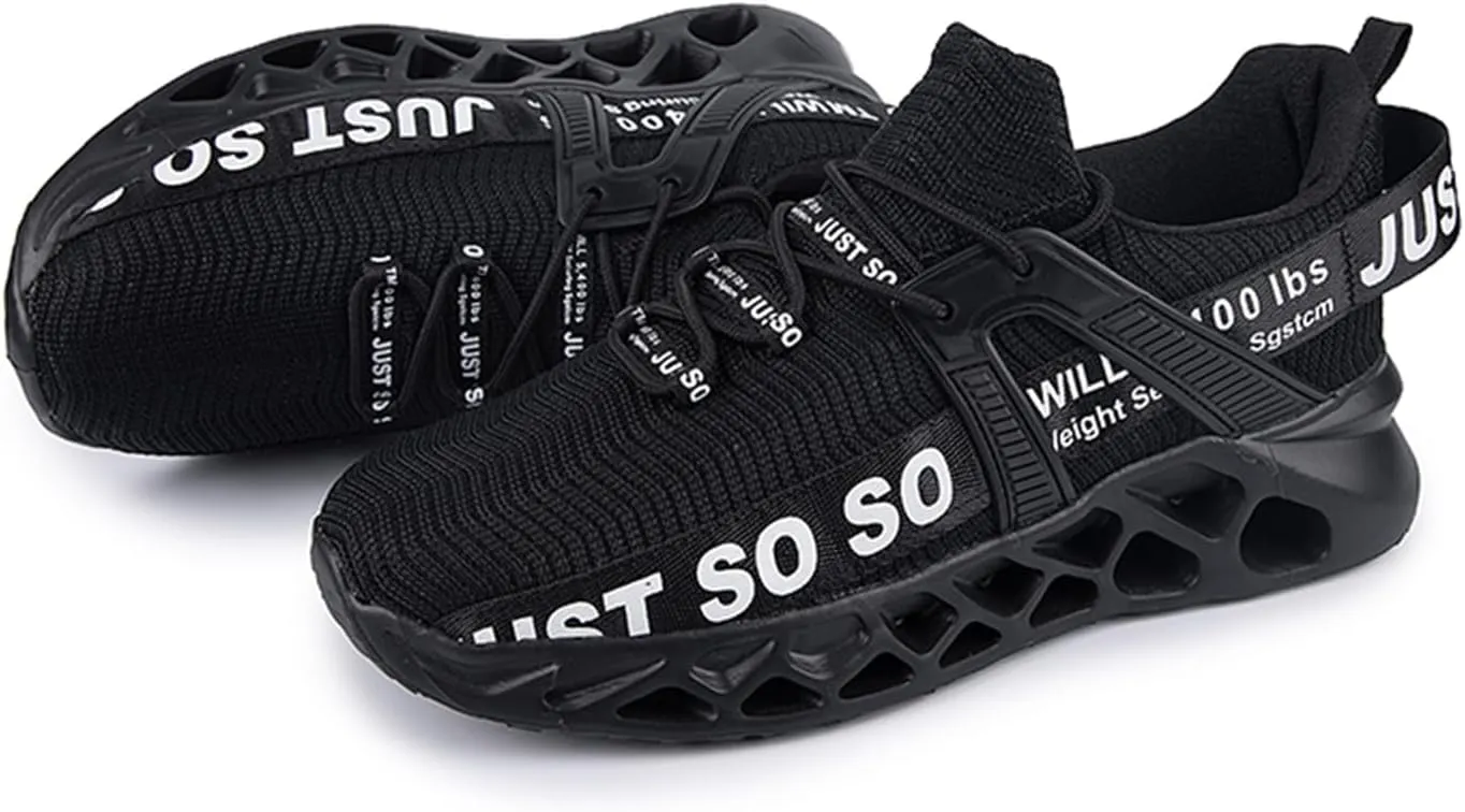 Mens Running Shoe Walking Blade Athletic Tennis Shoes Just So So Non Slip Shoes Men Fashion Sneakers