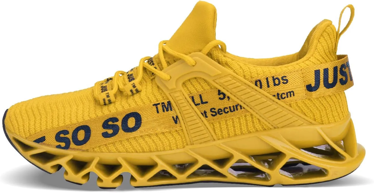 Mens Running Shoes Walking Non Slip Blade Type Sneakers