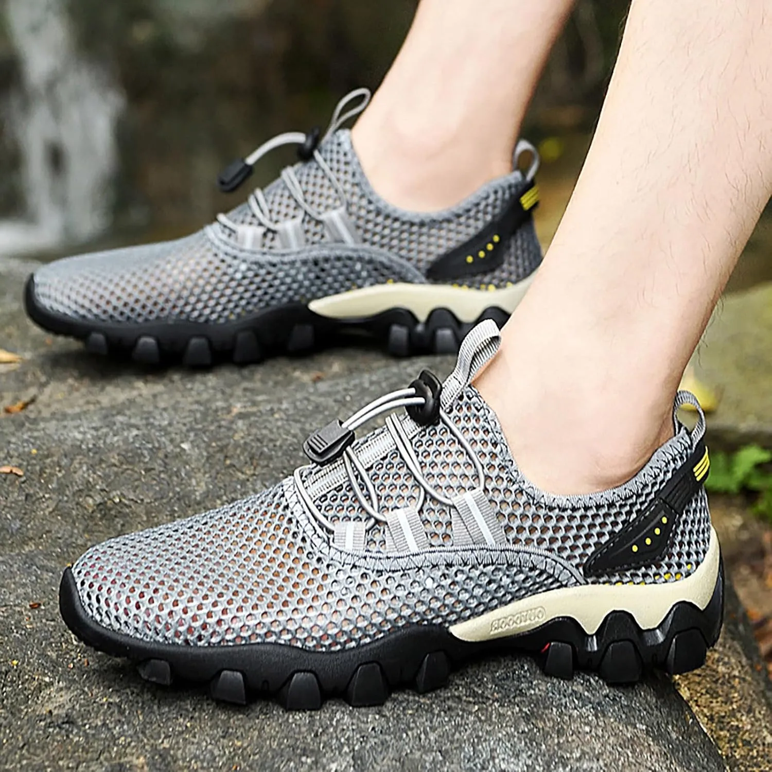 Men's Summer Breathable Mesh Sports Casual Shoes Men's Hiking Shoes Tourism Hiking Fanning Sandals