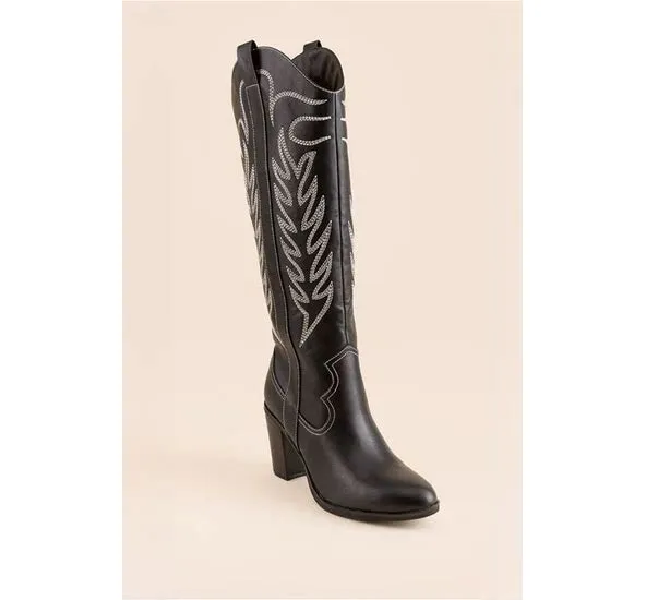 Mia Dakota Black Western Boots