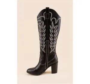 Mia Dakota Black Western Boots