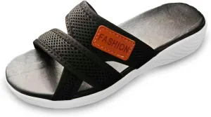 Orthopedic Sandals for Women Breathable Mesh Slide Flip Flops Arch Support Sandals Comfortable Beach Sandals