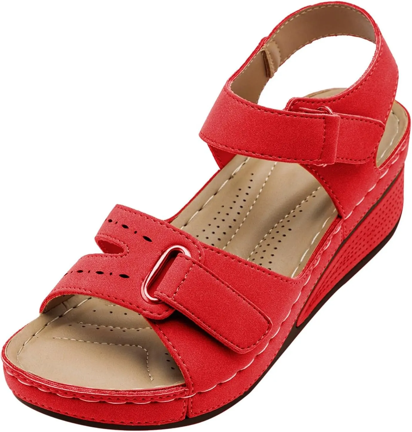 Orthopedic Sandals for Women Summer Dressy Flat 2024 Open Toe Ankle Strap Espadrilles Sandals Casual Sandals