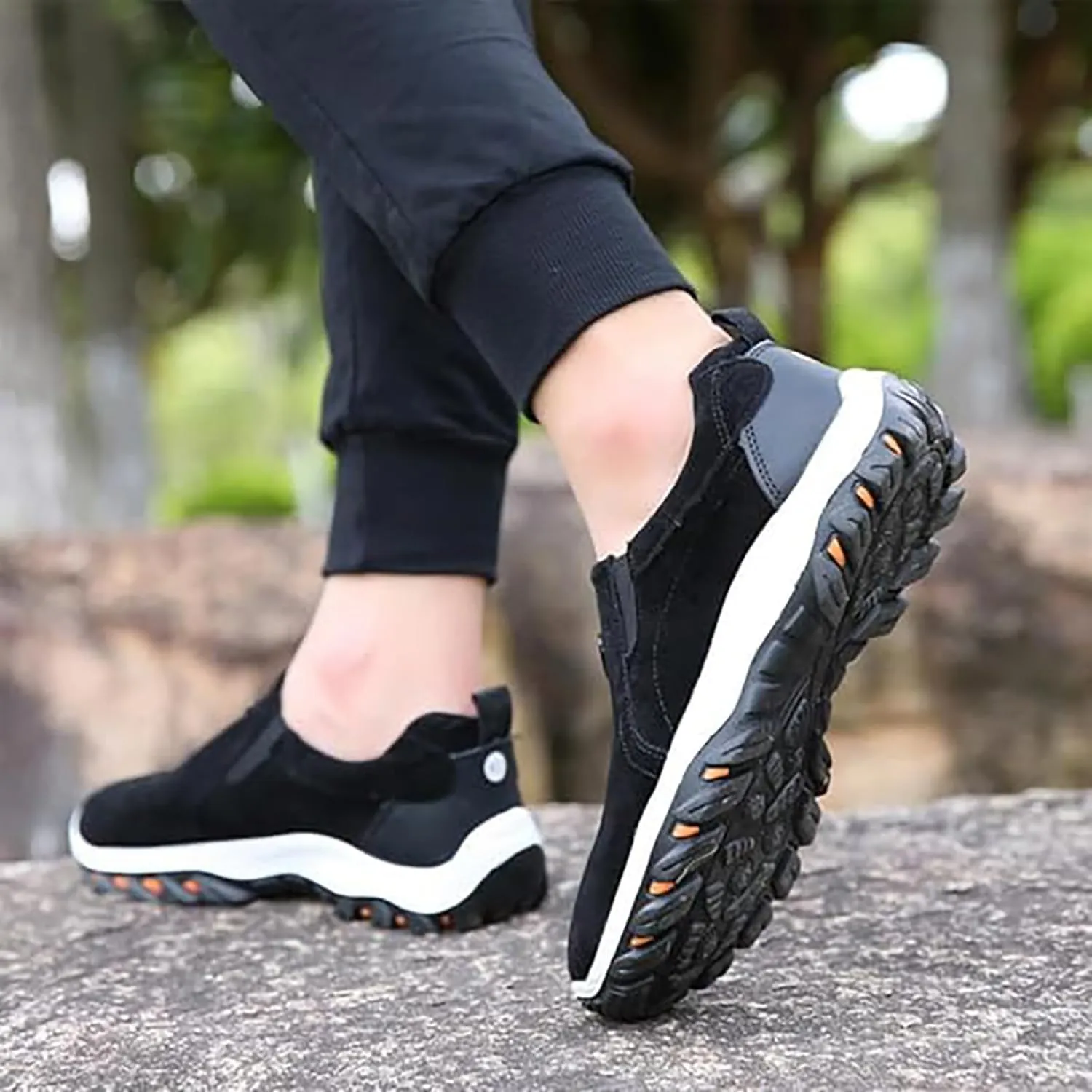 Orthopedic Sneakers,Sport Shoes Men Slip On, Orthopedic Walking Shoes for Men, Men's Arch Support Casual Non Slip Sneakers Outdoor