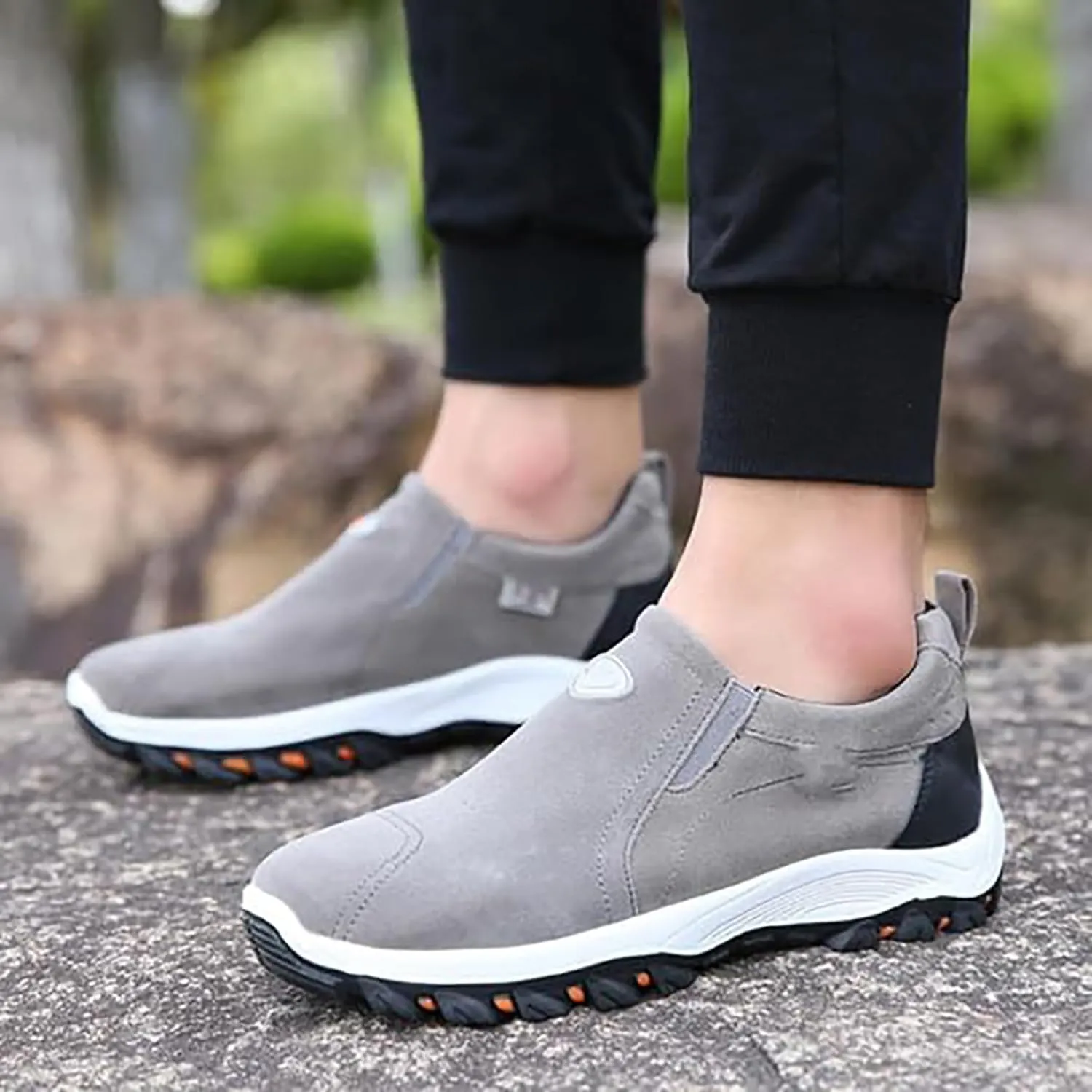 Orthopedic Sneakers,Sport Shoes Men Slip On, Orthopedic Walking Shoes for Men, Men's Arch Support Casual Non Slip Sneakers Outdoor