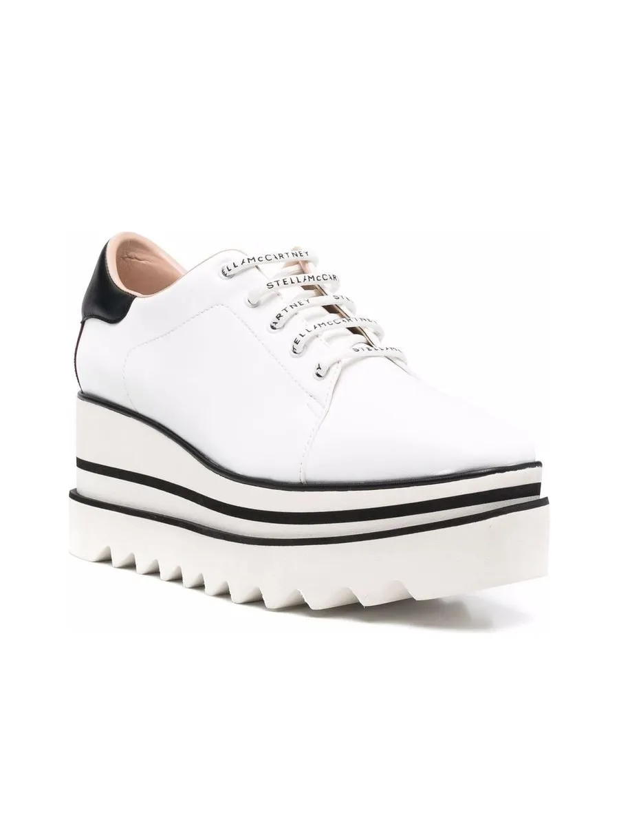 Perforated Logo Platform Sneakers