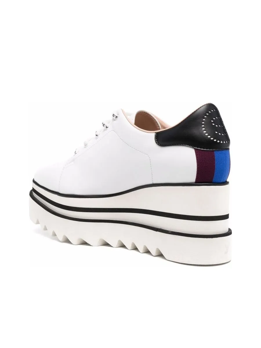 Perforated Logo Platform Sneakers
