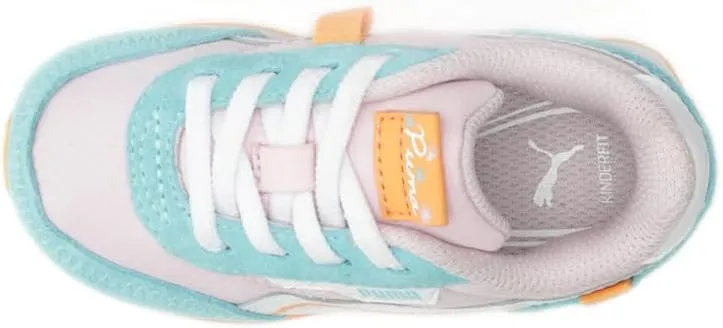 Puma Future Rider Spring - Girls' Toddler (White/Pink/Blue)