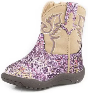 ROPER Baby-Girl's Cowbabies Glitter Aztec (Infant/Toddler) Western Boot
