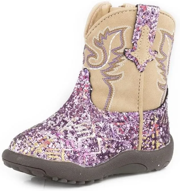 ROPER Baby-Girl's Cowbabies Glitter Aztec (Infant/Toddler) Western Boot