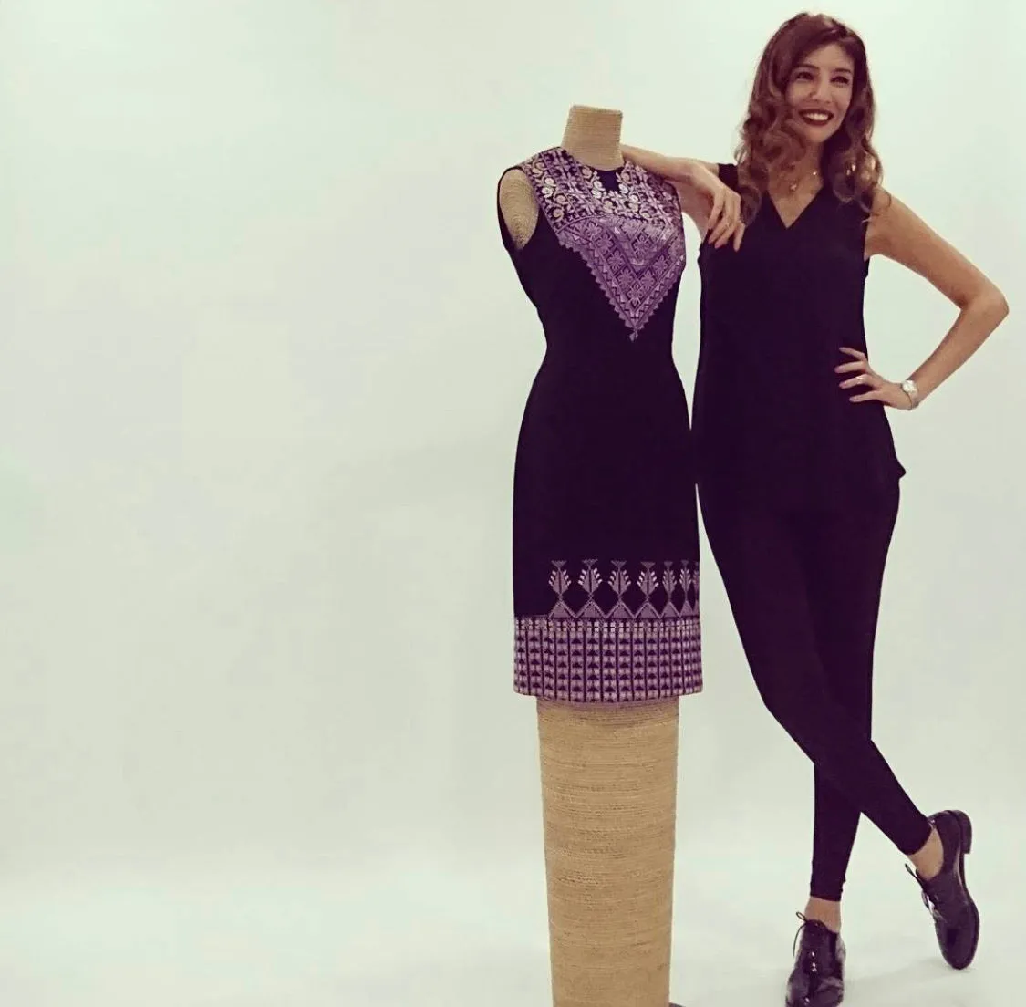 Sanabel Purple Dress – Versatile Elegance with Custom Embroidery Options