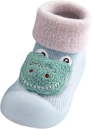 Shoes for Girls Baby Toddler Boys First Walking Socks Shoes Cute Cartoon Animal Non-Skid Slipper Indoor Sneakers