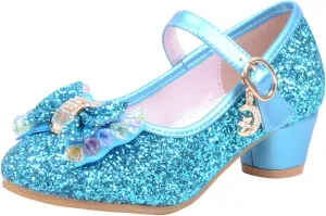 Shoes for Girls,5-13 Years Kids Baby Girls Pearl Crystal Bling Bowknot Single Princess Shoes Sandals Girl Shoes