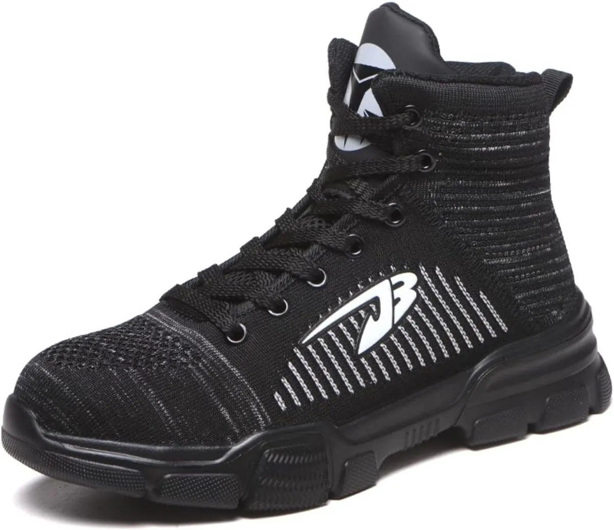 Steel Toe Shoes for Men Fashion Lightweight High Top Steeltoe Safety Work Shoes Industrial Construction Outdoor Boot