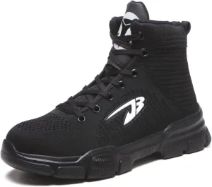 Steel Toe Shoes for Men Fashion Lightweight High Top Steeltoe Safety Work Shoes Industrial Construction Outdoor Boot