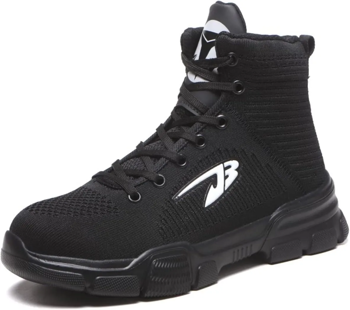 Steel Toe Shoes for Men Fashion Lightweight High Top Steeltoe Safety Work Shoes Industrial Construction Outdoor Boot