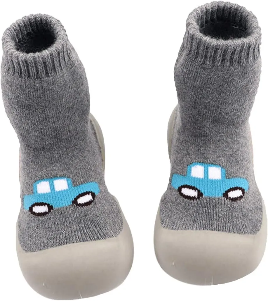 Toddler Girl Shoes,Baby Sock Shoes Boys Girls Indoor Cartoon Soft Elastic Casual First Walkers Shoes 0-4 Years