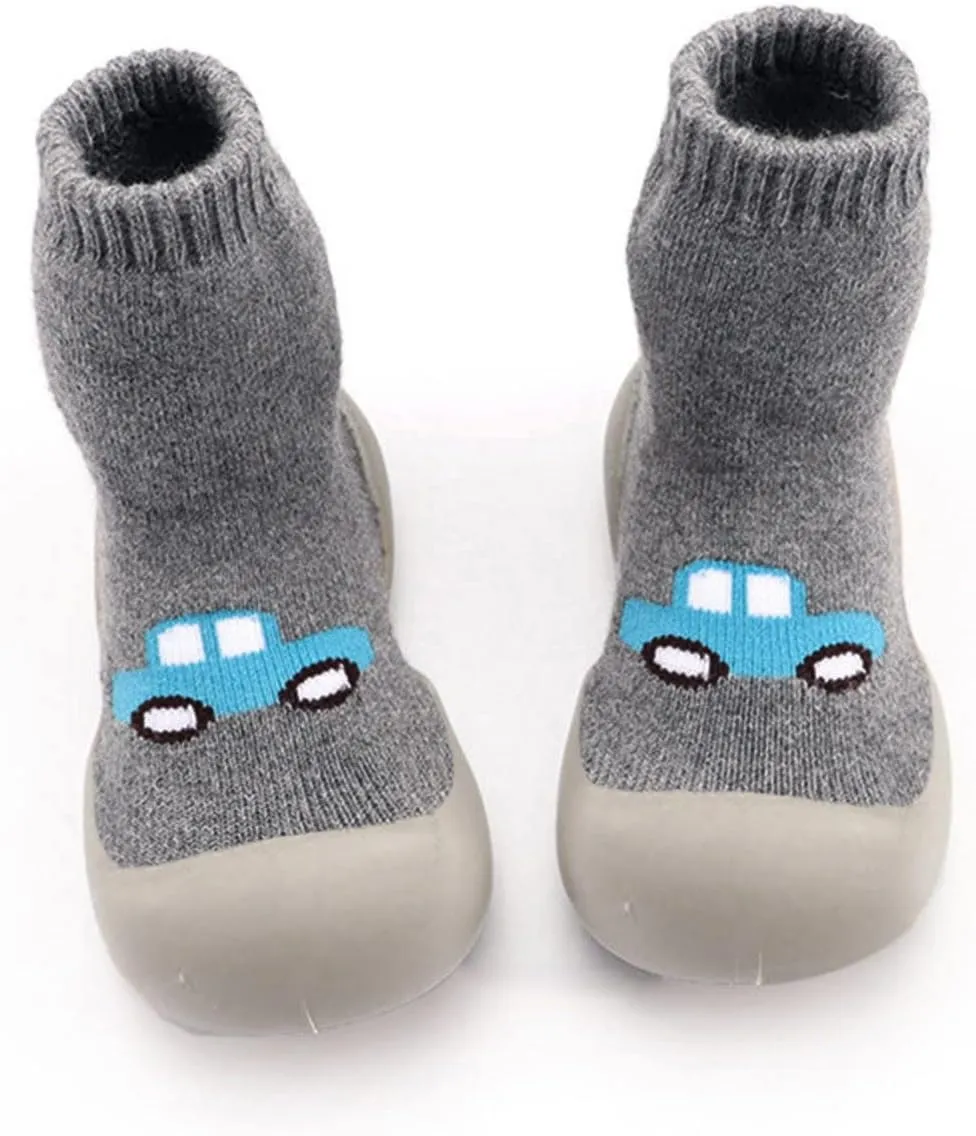 Toddler Girl Shoes,Baby Sock Shoes Boys Girls Indoor Cartoon Soft Elastic Casual First Walkers Shoes 0-4 Years